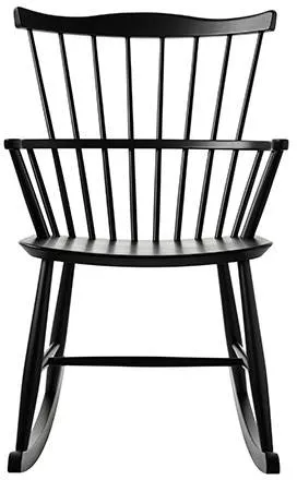 FDB Møbler - J52G Silla mecedora - Negro