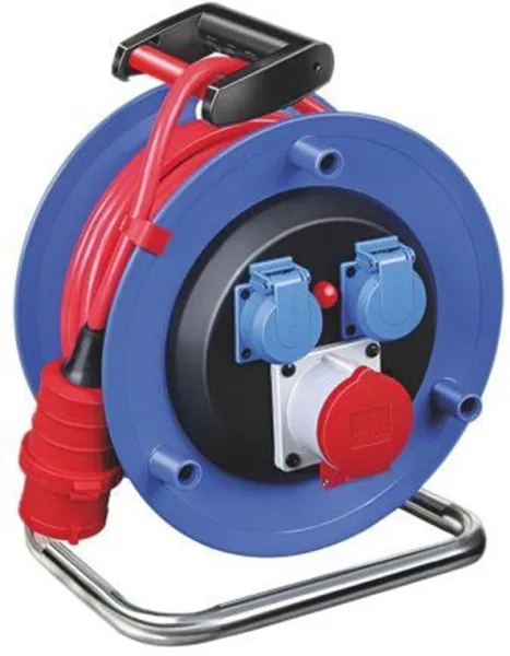 Brennenstuhl tambor de cable CEE 25m 3 tomas 1x400V/16A + 2x230V