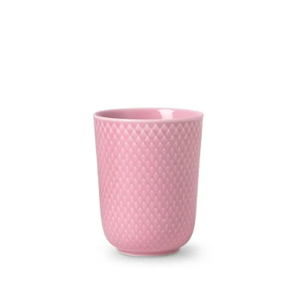 Lyngby Porcelana Rhombe Color - Taza 33 cl - Rosa