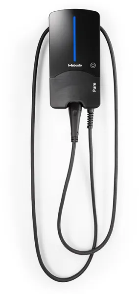 Webasto Pure Caja de Carga 22 kW Tipo 2 Black Edition con cable de 7 m - Interruptor diferencial Tipo B integrado