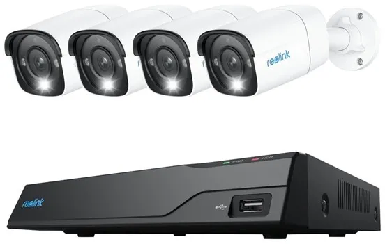 REOLINK NVS8-12MB4 - NVR + cámara(s) - con cable (Ethernet 10Base-T/100Base-T) - PoE alimentado por CA
