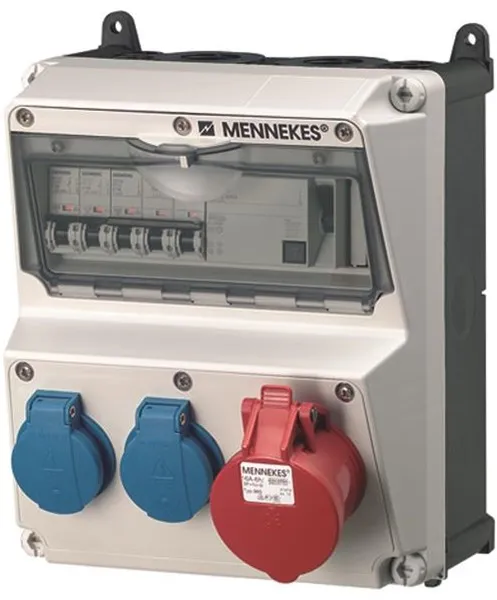Mennekes AMAXX panel schuko 5 polos 16Aol IP44