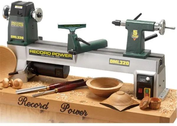 Torno para madera Record DML320 con velocidad variable - M33