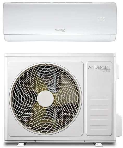Andersen Electric AE 9000 bomba de calor aire/aire con WiFi, 3,4 kW, 5–63 m², blanco